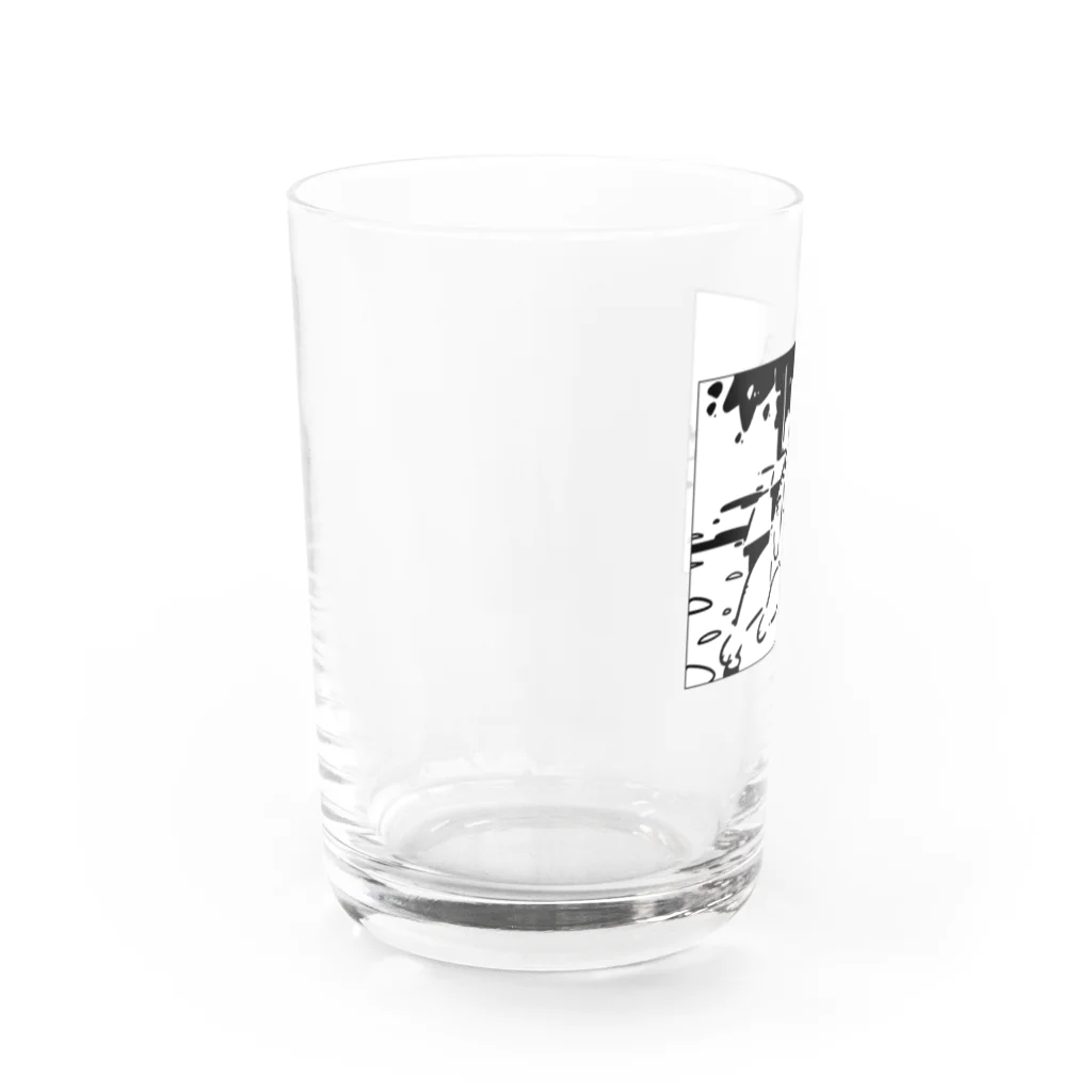 山形屋米店の肘をついてくつろぐ猫 Water Glass :left