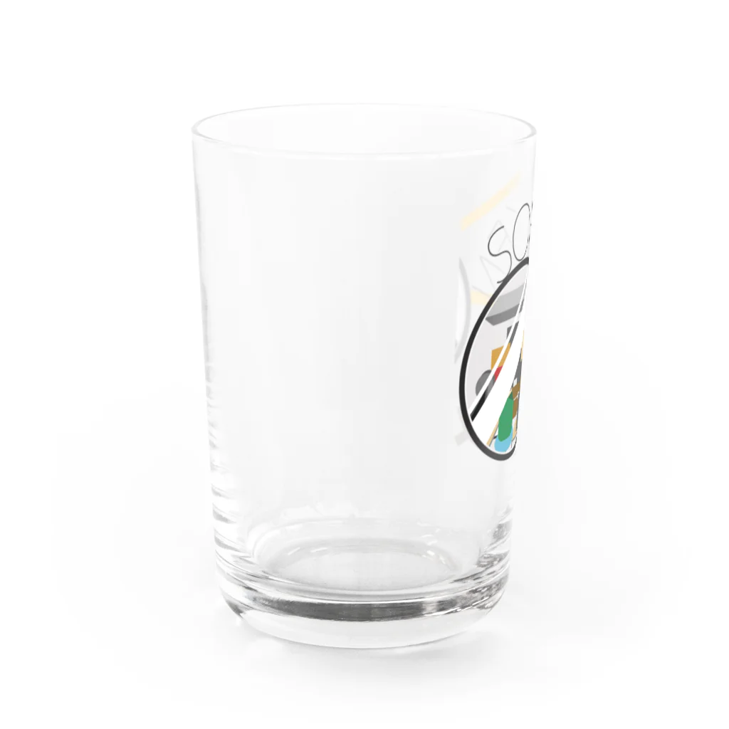 二部ソフトウェア研究部のマルメガネ　（ブラック） Water Glass :left