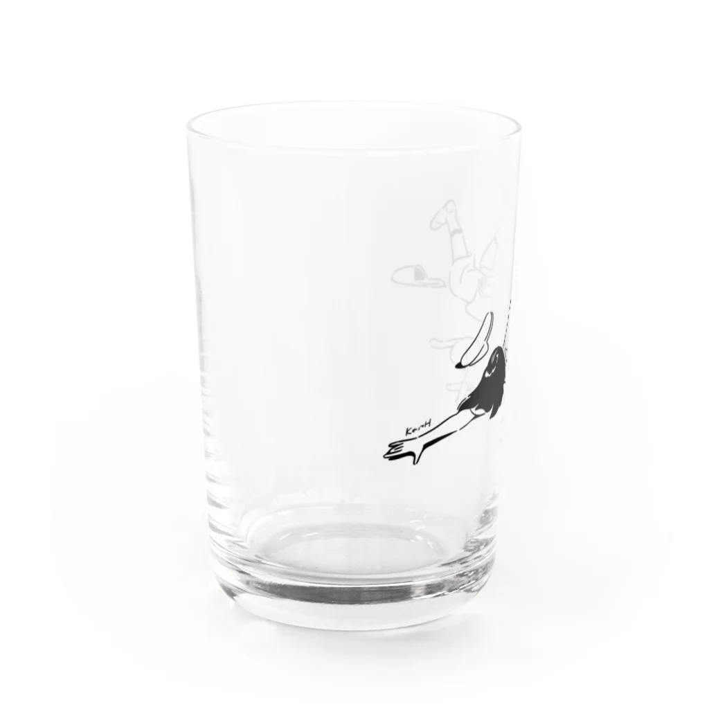 キースの遠泳 Water Glass :left