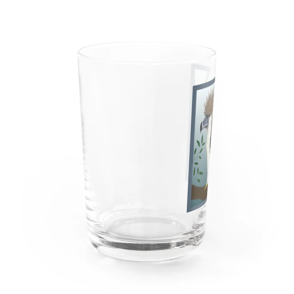 Sea of Grassの遠くを見るフィリピンワシ Water Glass :left