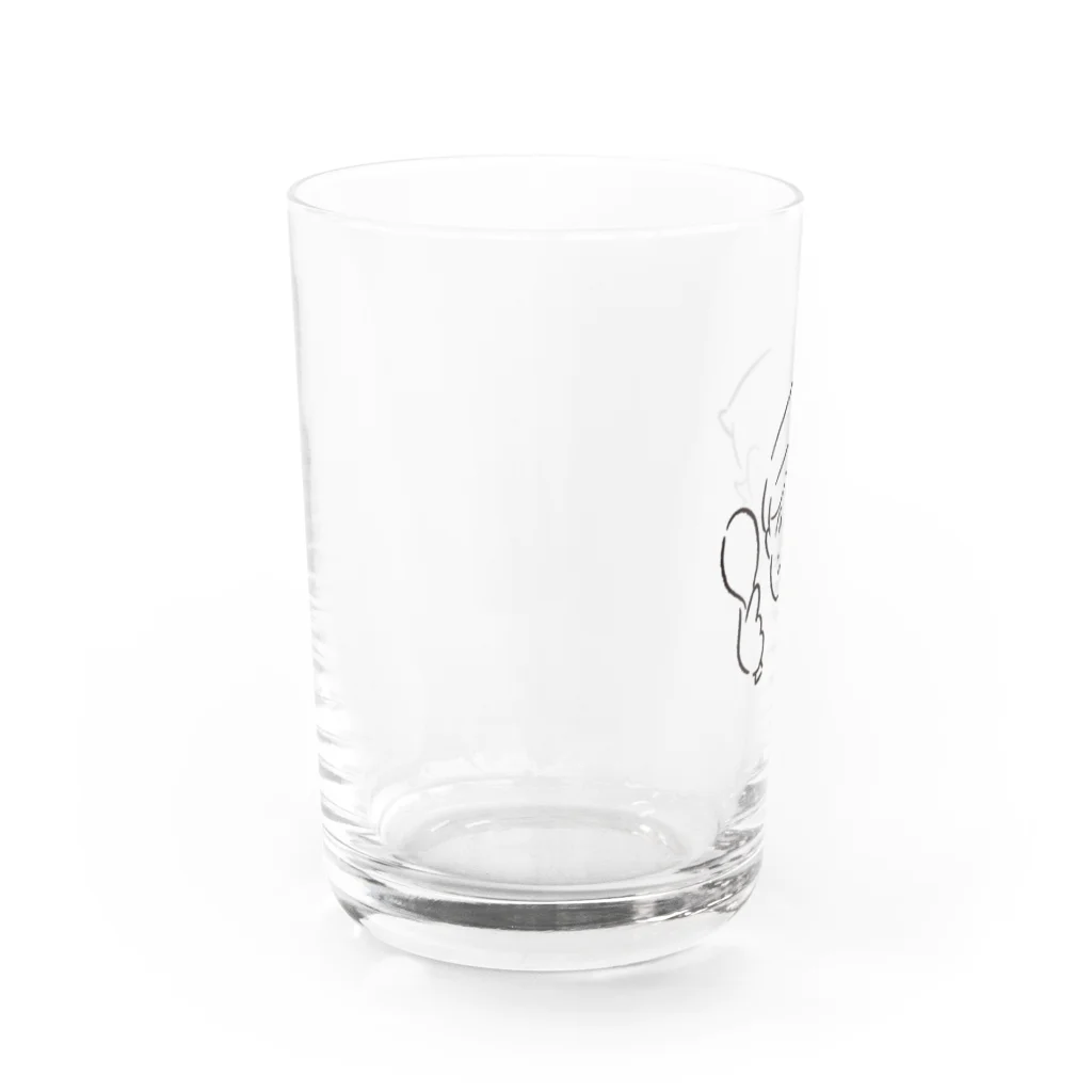 こにーず　きっちんのみんなの給食おばちゃん Water Glass :left