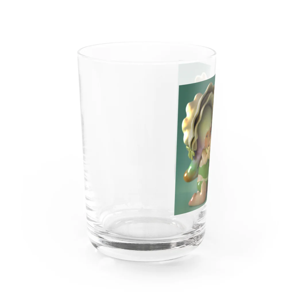 白米の双子座の赤ちゃん Water Glass :left