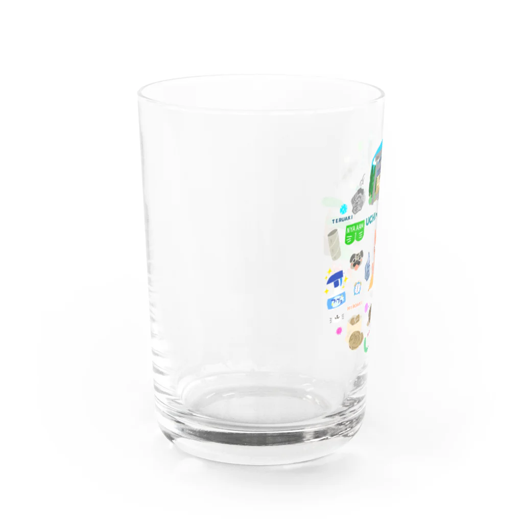 Ξ NYA ω AAN Ξのうちのねこマタ Water Glass :left