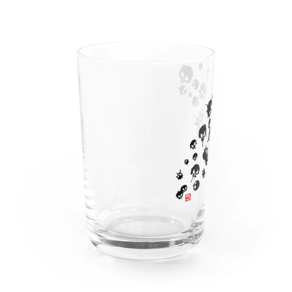 G-laboの髑髏飛沫 Water Glass :left