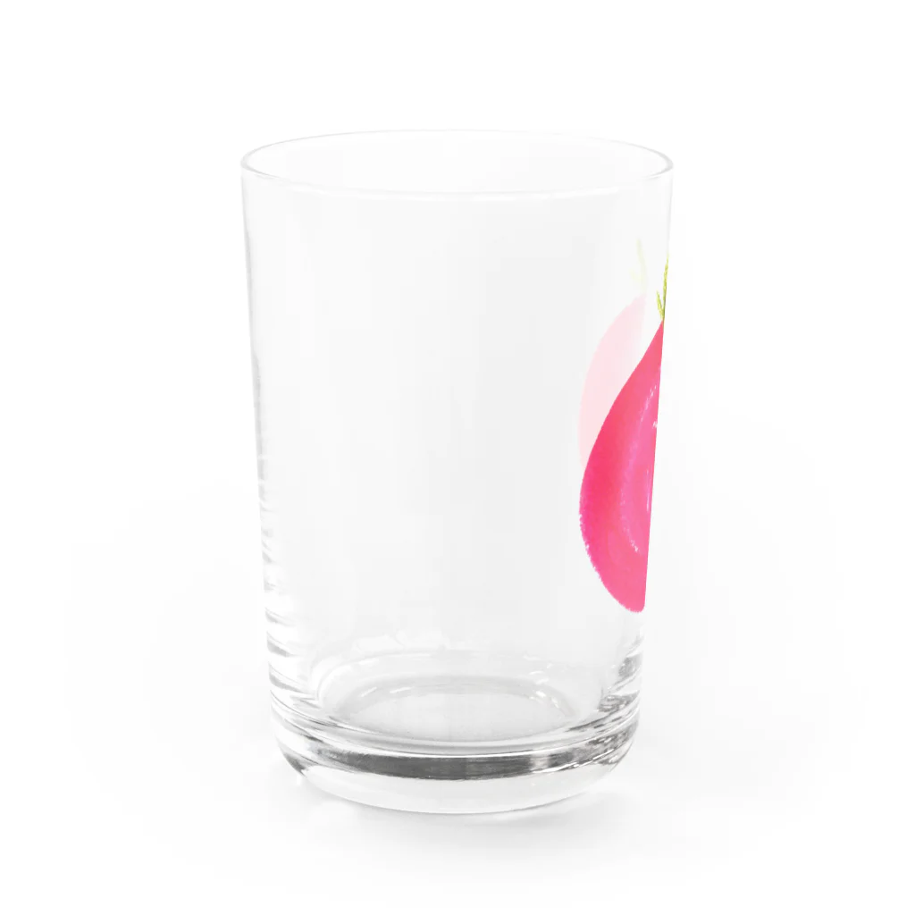 newcountryのトマトです Water Glass :left