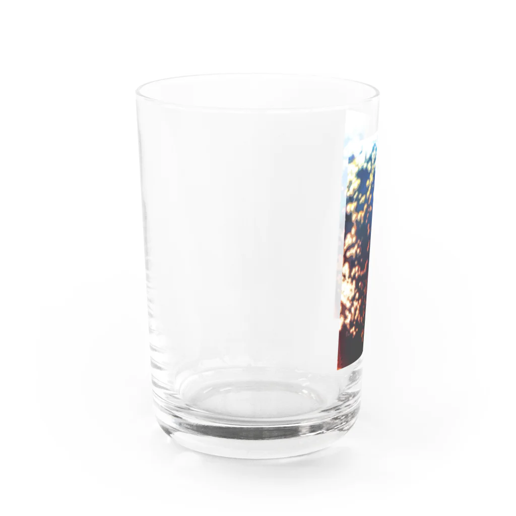 謎モノ店の黒炭酸水 Water Glass :left