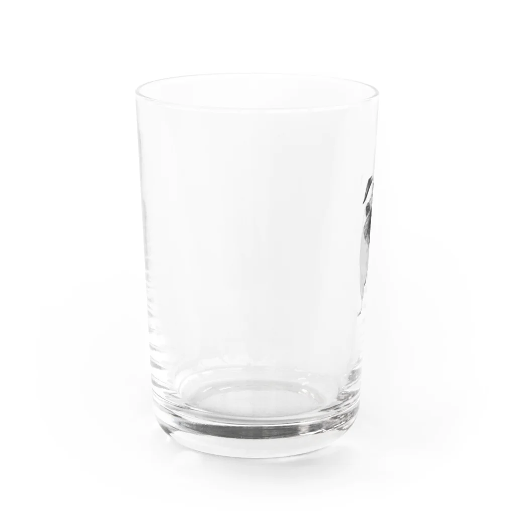 hanachobikoのかわいいパグリアル Water Glass :left