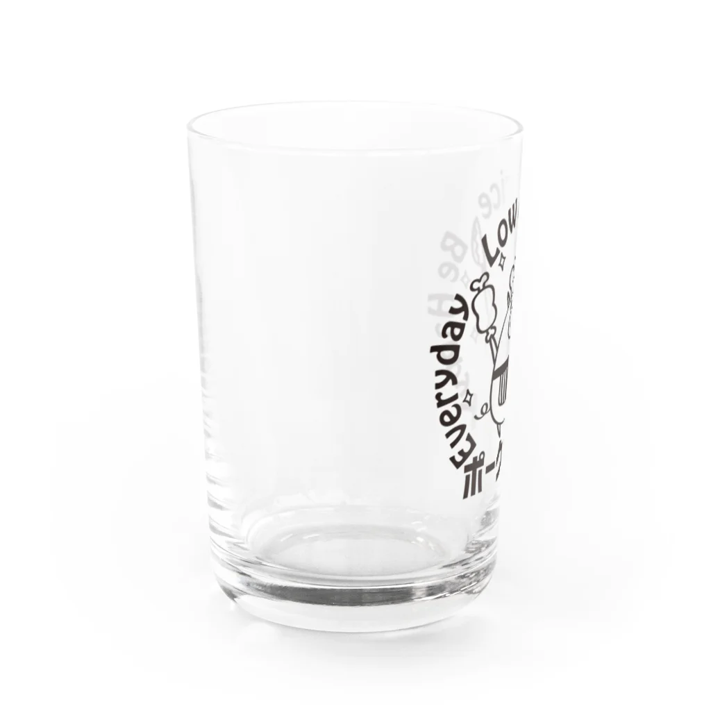 Three.Pieces.Pictures.Itemの映画｢分別特区｣劇中使用ポークマートイラスト Water Glass :left