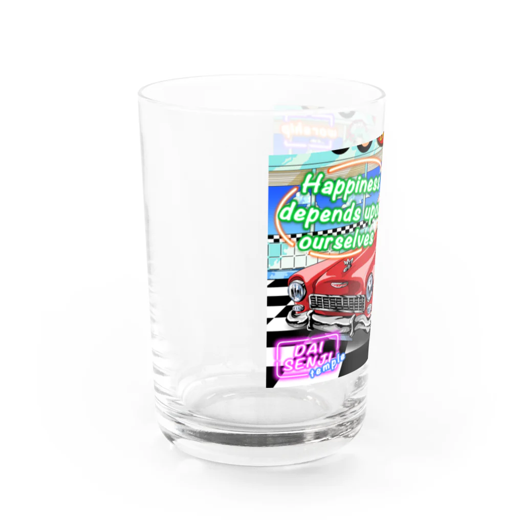 紫雲山 大泉寺の大泉寺アート御朱印「アマビエ50s」 Water Glass :left