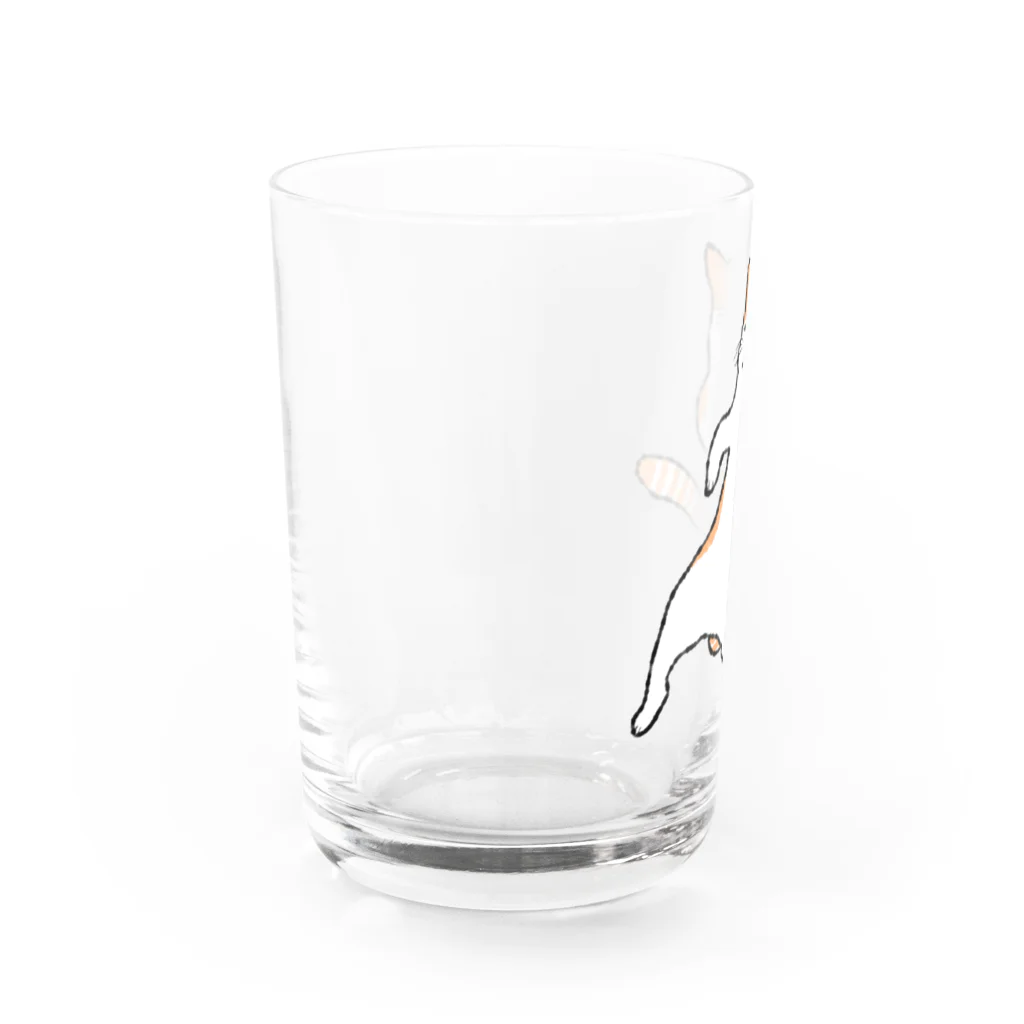 なでしこ@デザインののんびりねこ Water Glass :left