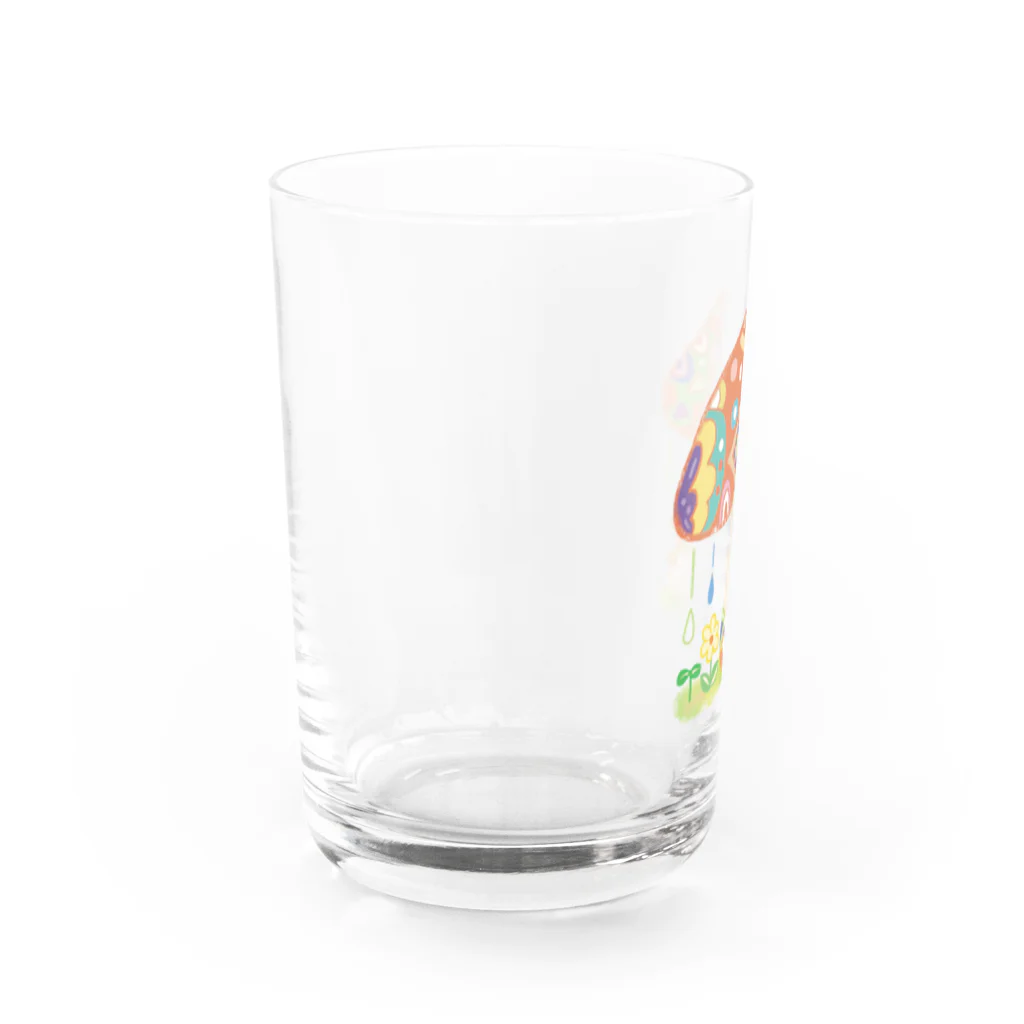 まえださきのハムちゃんの雨やどり Water Glass :left