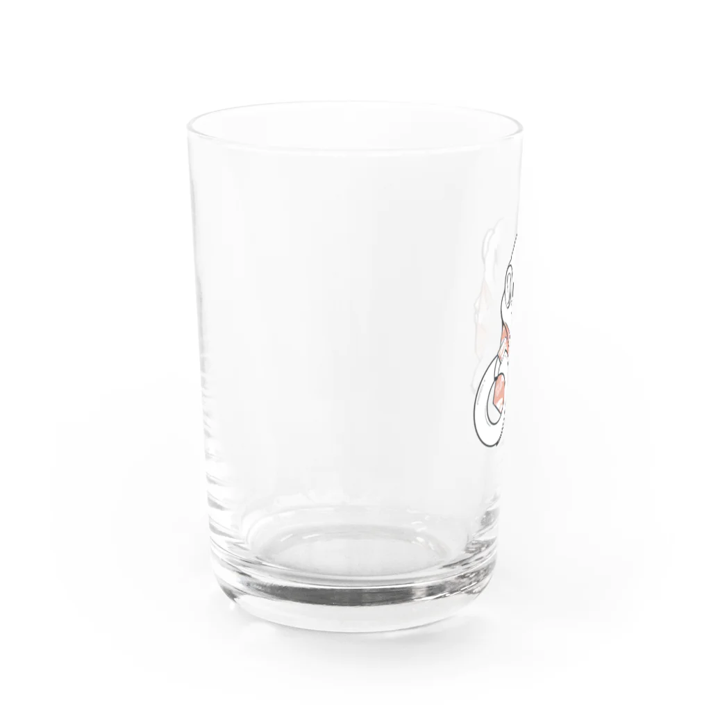 かわいいコーギーのサマーメルシー Water Glass :left