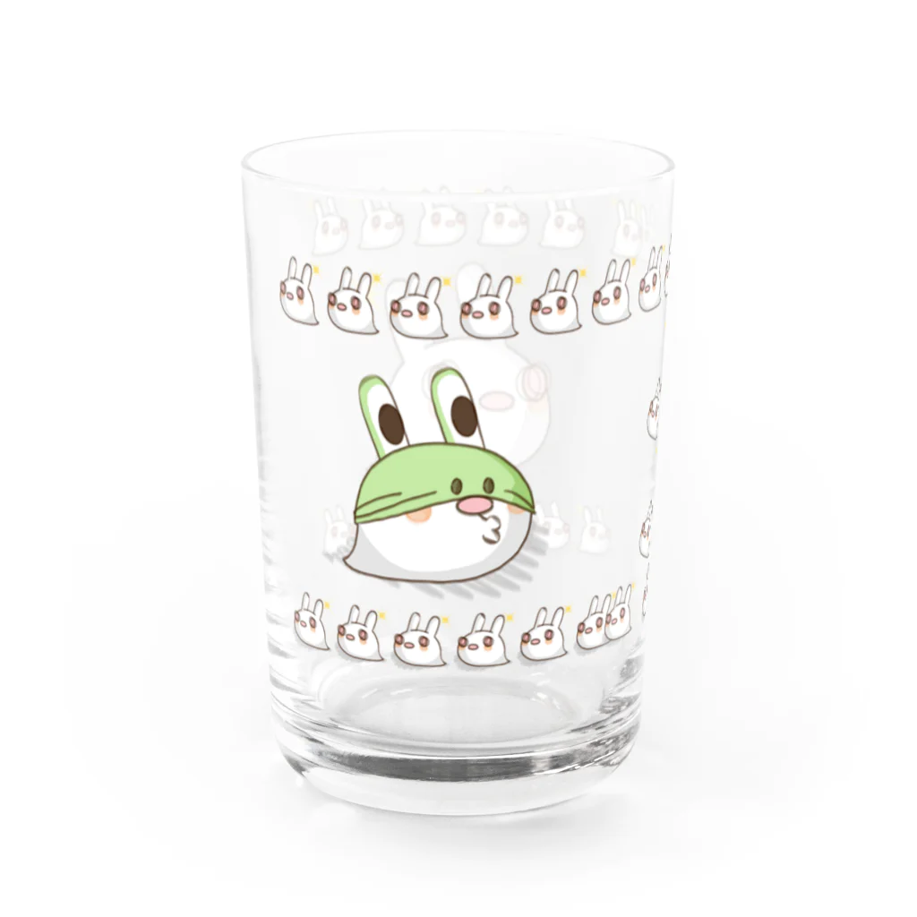 イラスト MONYAAT のそれじゃB級、死神くん。うさ魂デザイン Water Glass :left