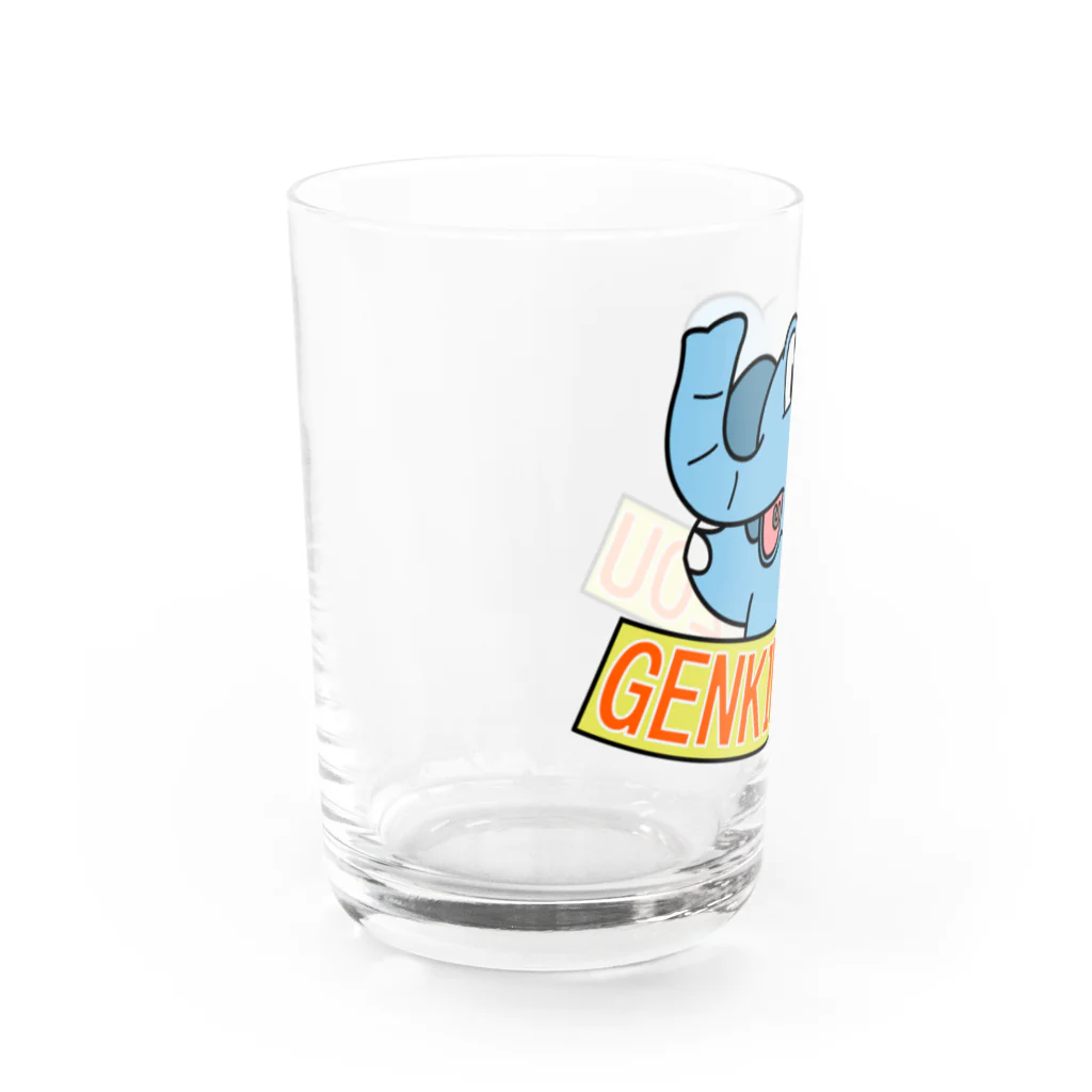 生物＝ケモノのヲ店のげんきだゾウ Water Glass :left