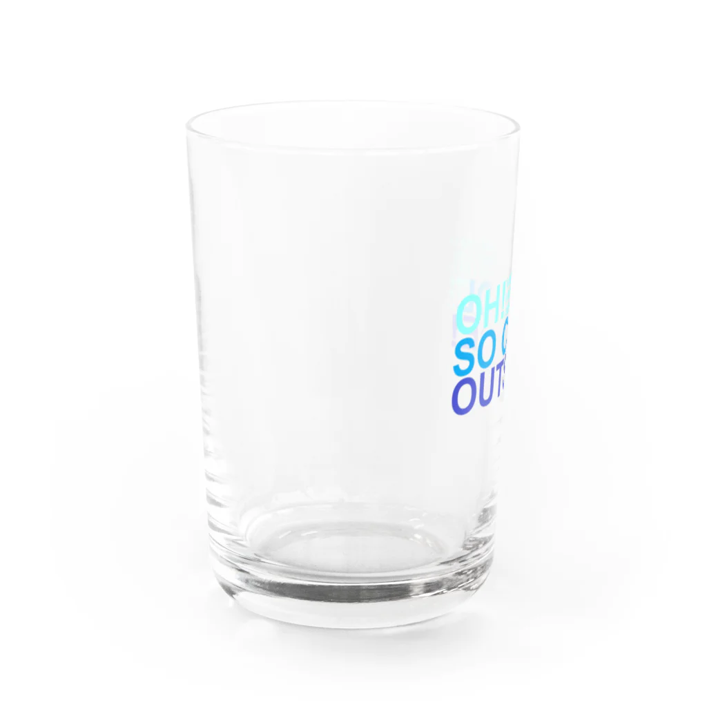 異文化交流のOH! SO COOL OUTSIDE! (お酢をください) Water Glass :left
