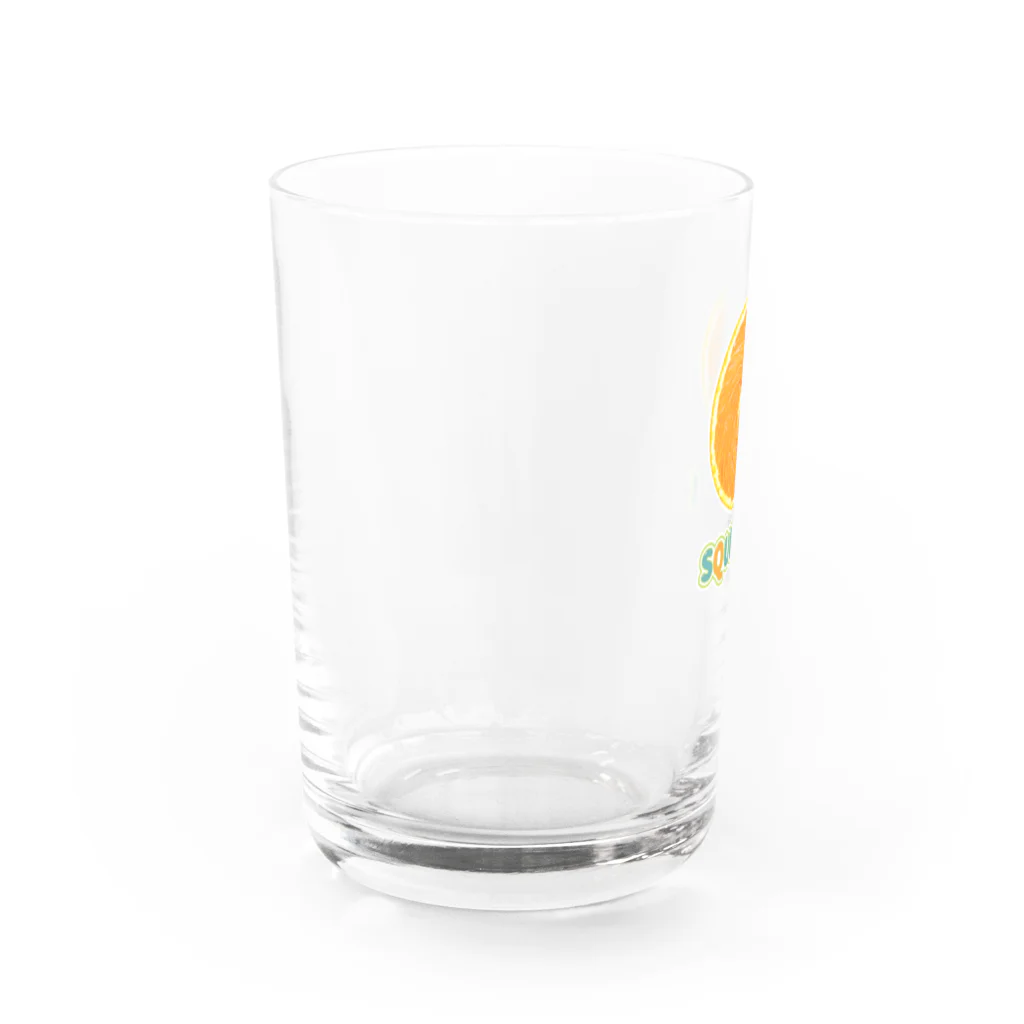 まるたやのSqueeze!  Orange Water Glass :left