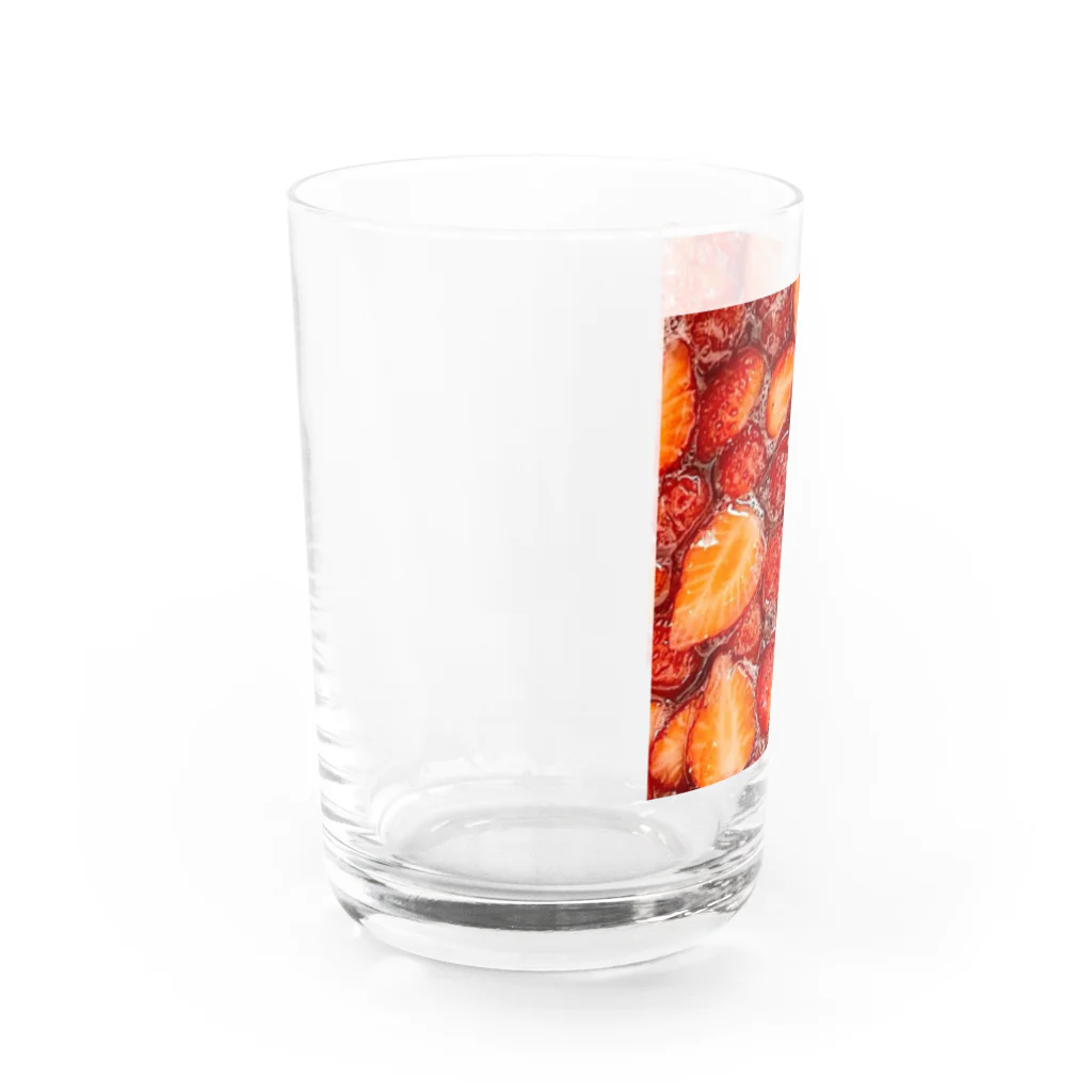 おやつの時間の自家製いちごじゃむ Water Glass :left