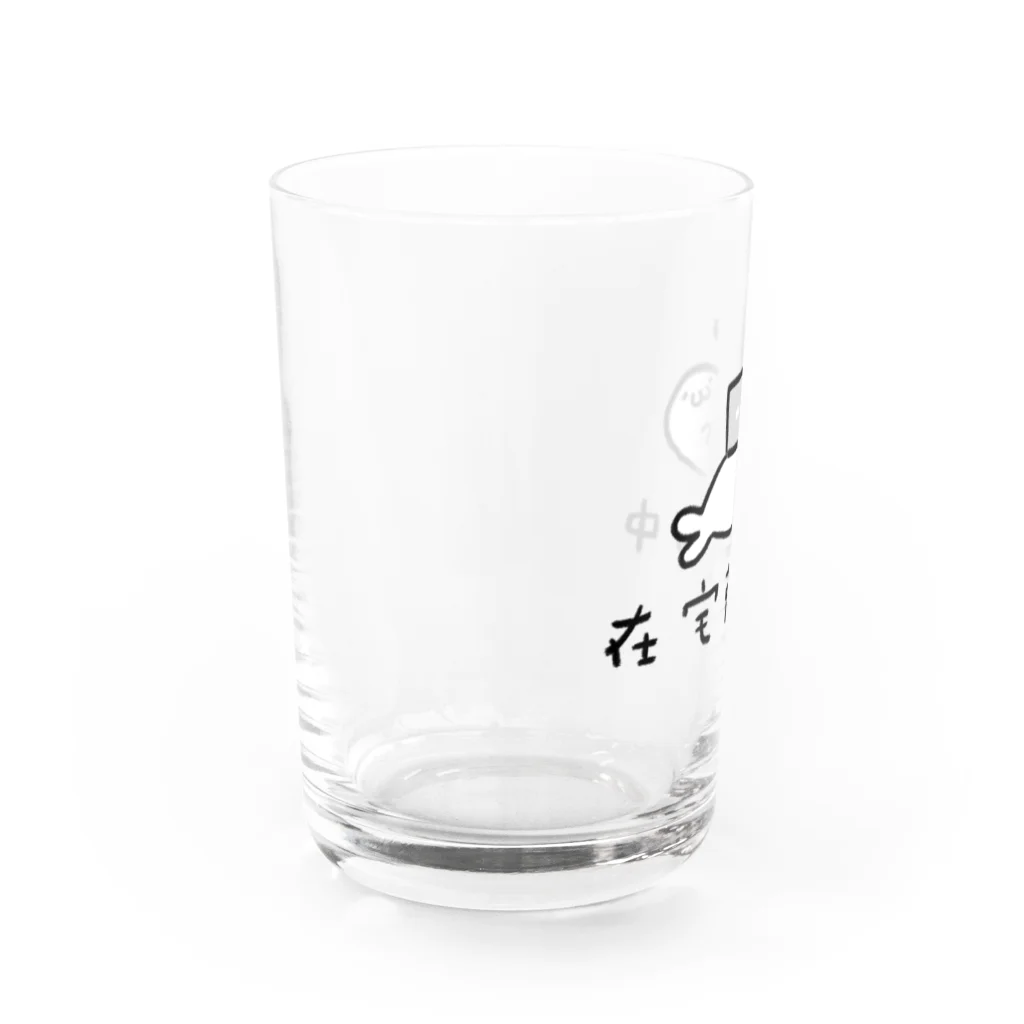 デザイン部@みんコワの在宅勤務中のアザラシ Water Glass :left