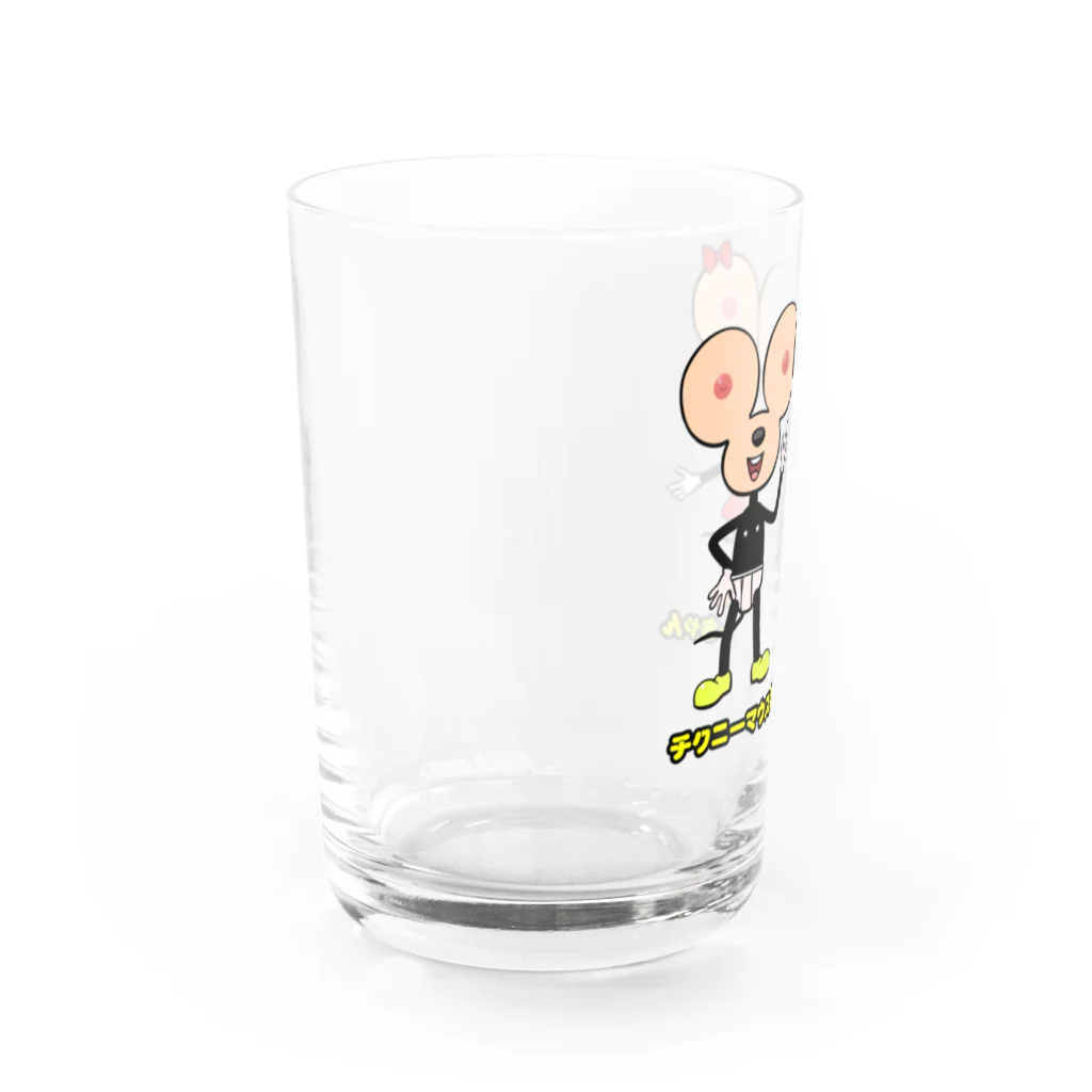 chimpotty shopのチクニーマウス&ボニューちゃん　Welcomeチクニーランド Water Glass :left