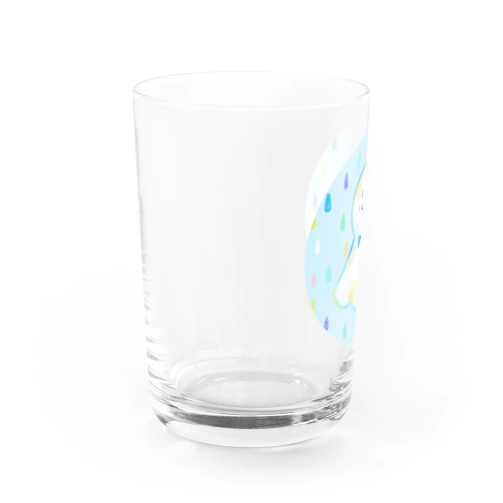 前田悠花｜イラストレーターの★てるてる坊主★ Water Glass :left