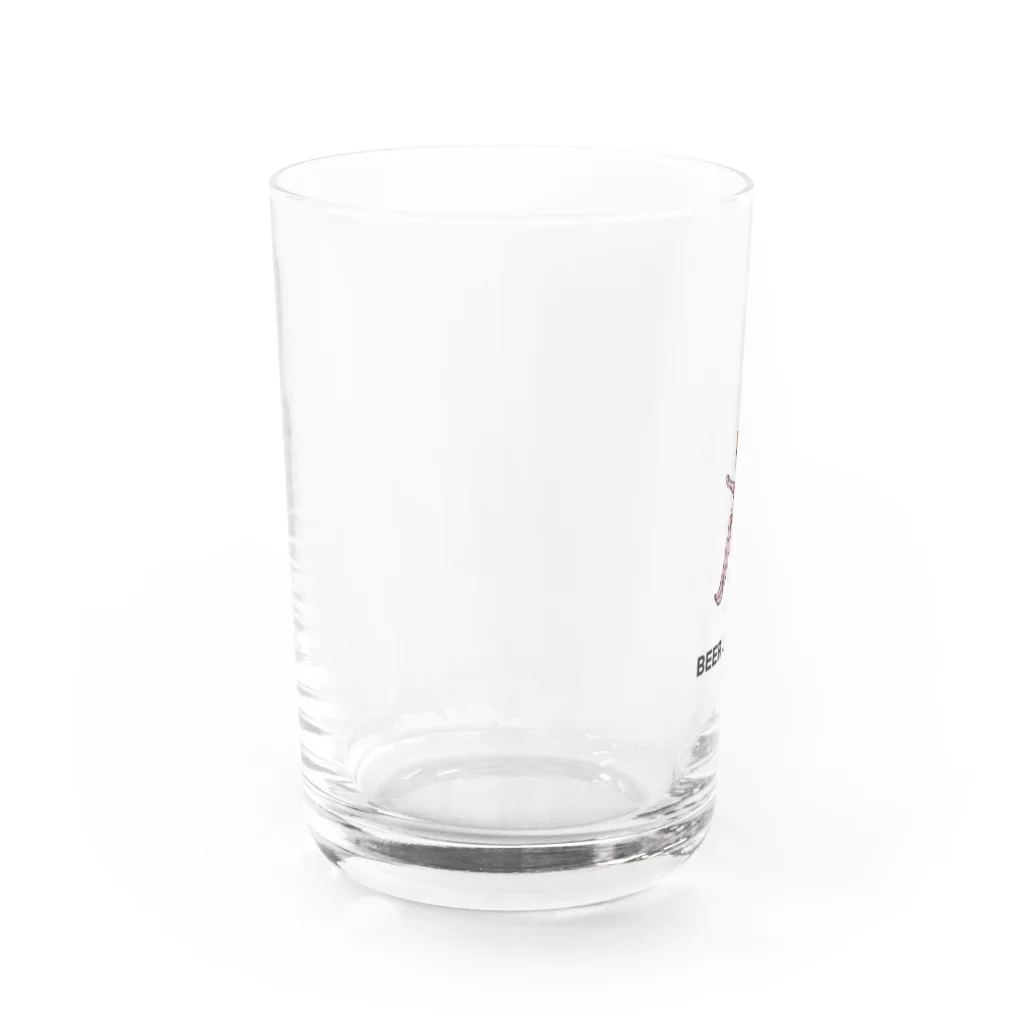 ON THE BEDのBEER LOVERS ビールに溺れるグラス Water Glass :left