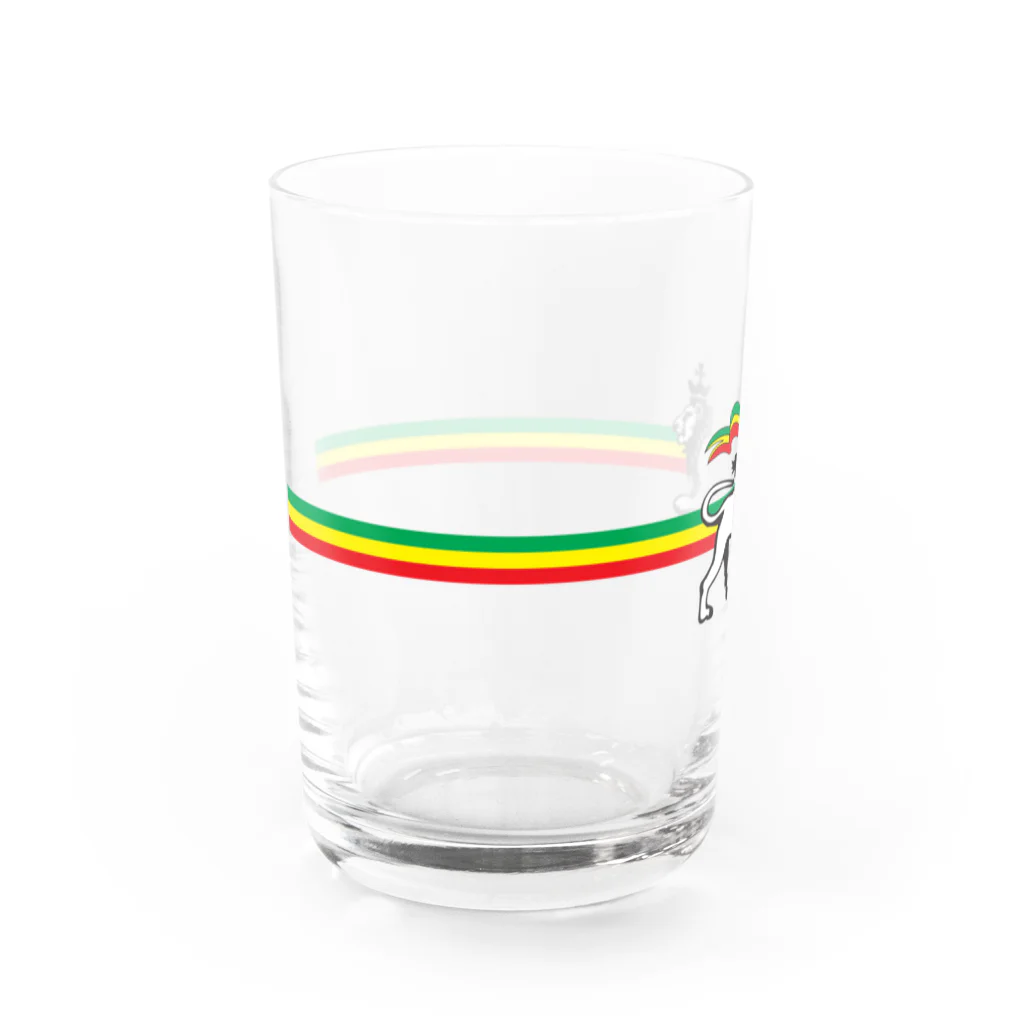 ジャマイカ再発クオリティのLion of Judah Water Glass :left