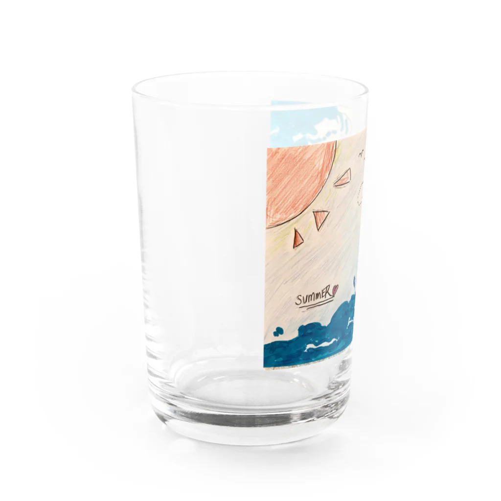 かのパピのサーフィン　ヒヨコ！ Water Glass :left