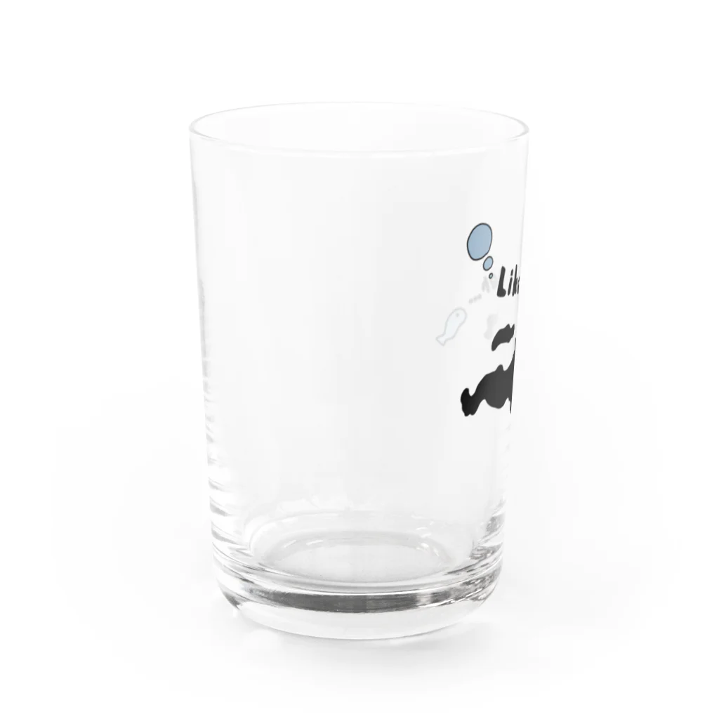 nyakamoのgentleman cat like water - 2018 summer - Water Glass :left