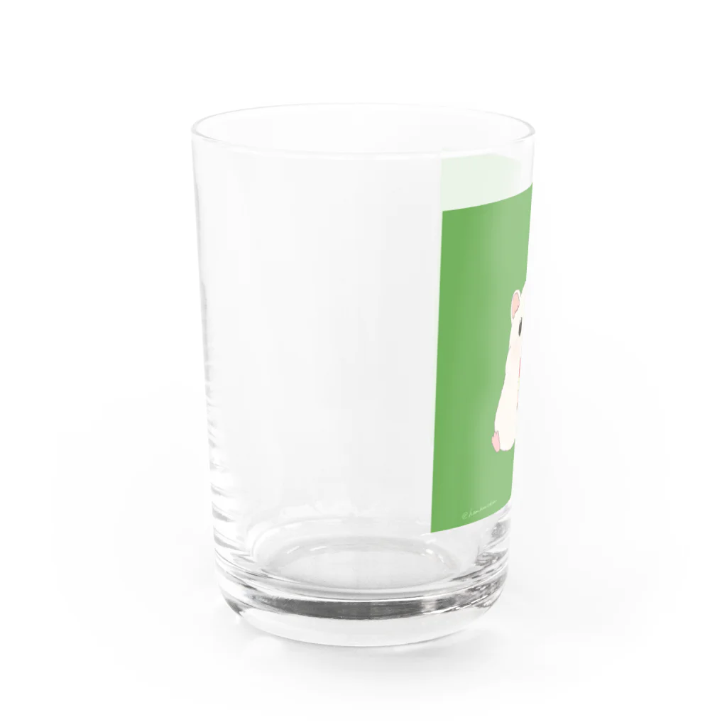 はむはむえどちゃんのえどちゃん ソフトクリームたべる Water Glass :left