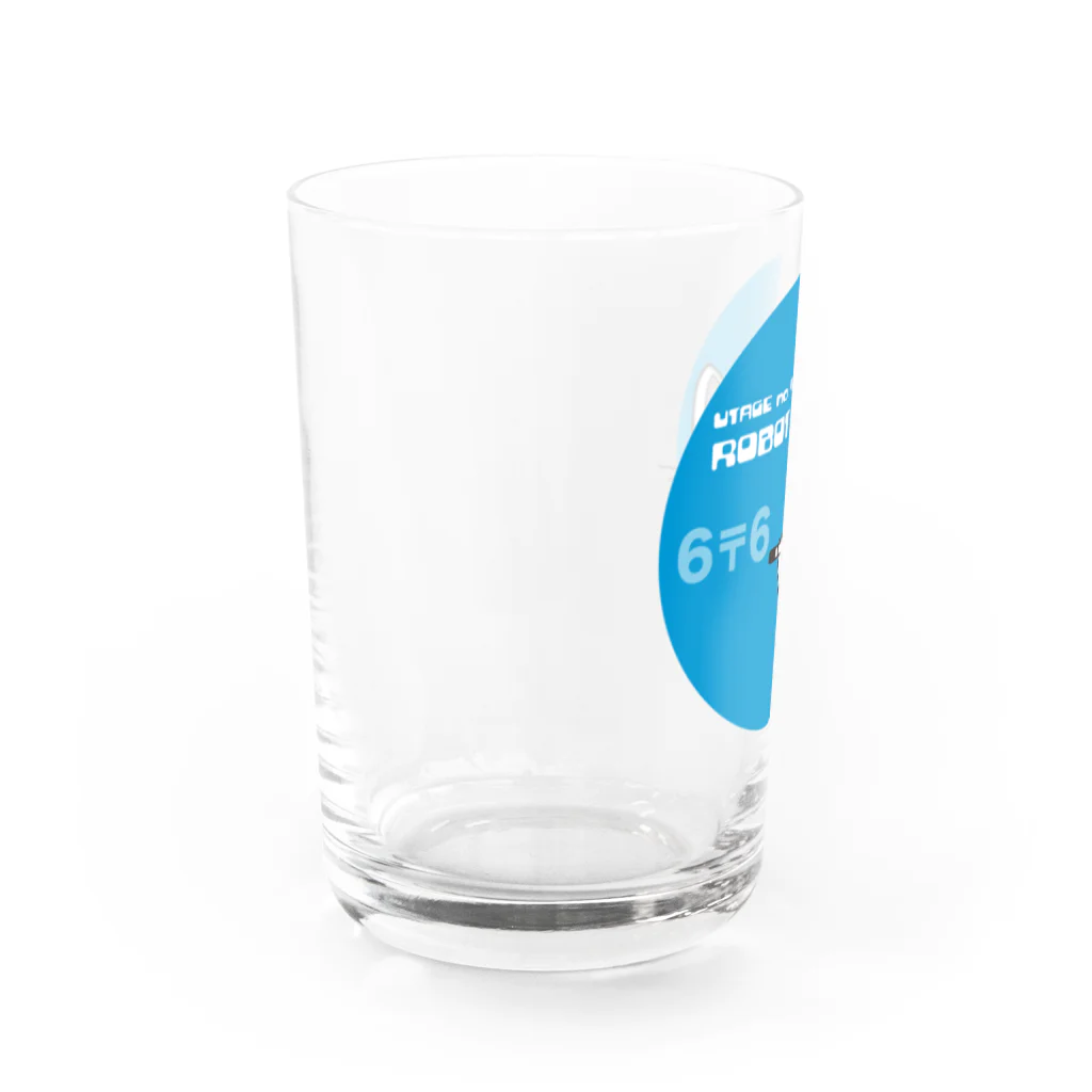 あまかむなのうたげのねこロボ（龍笛） Water Glass :left