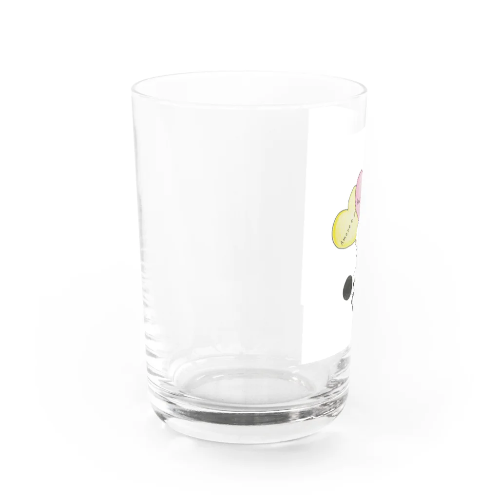 Atelier Wakotoのちびぱんだと愛と平和 Water Glass :left