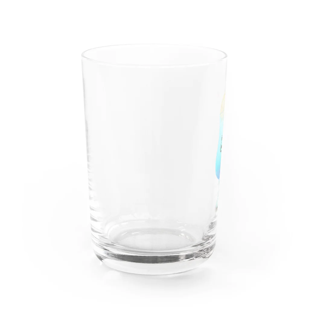 kijishiroのブルーハワイクリームソーダ Water Glass :left