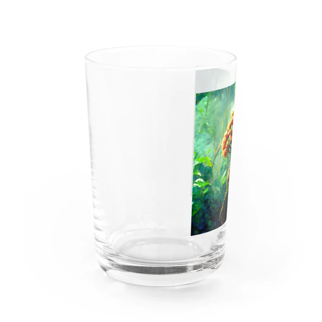 マクラメ魔法植物の店の玉結びの蕾 Water Glass :left