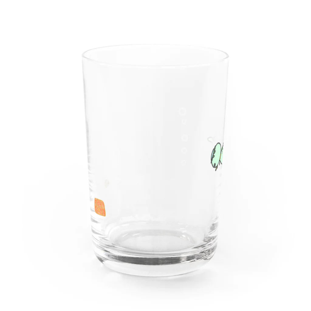 grk0 🌟ウサギのチャとシロ〜時々カッパのカッパ素潜り Water Glass :left