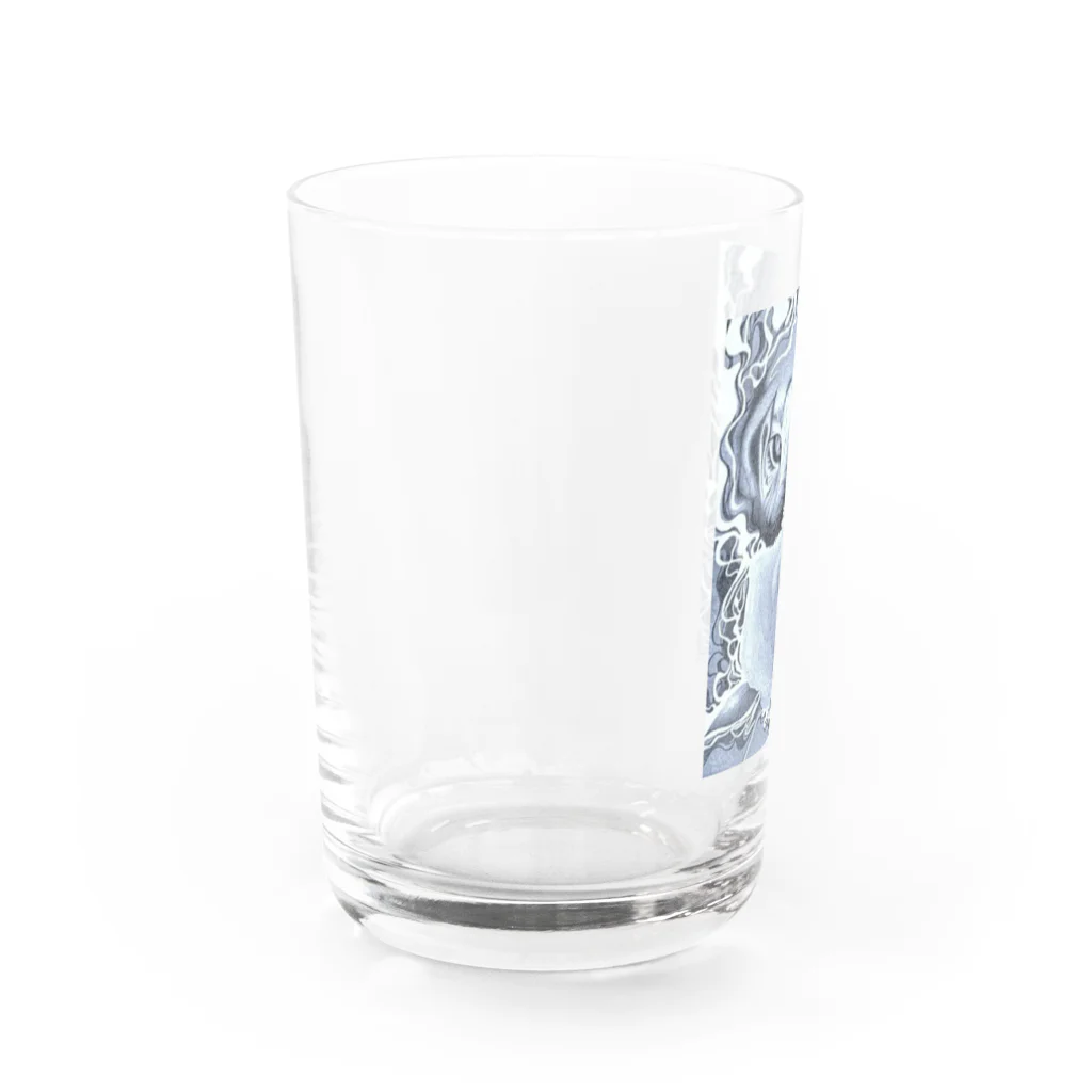 福　来の虎と薔薇 Water Glass :left