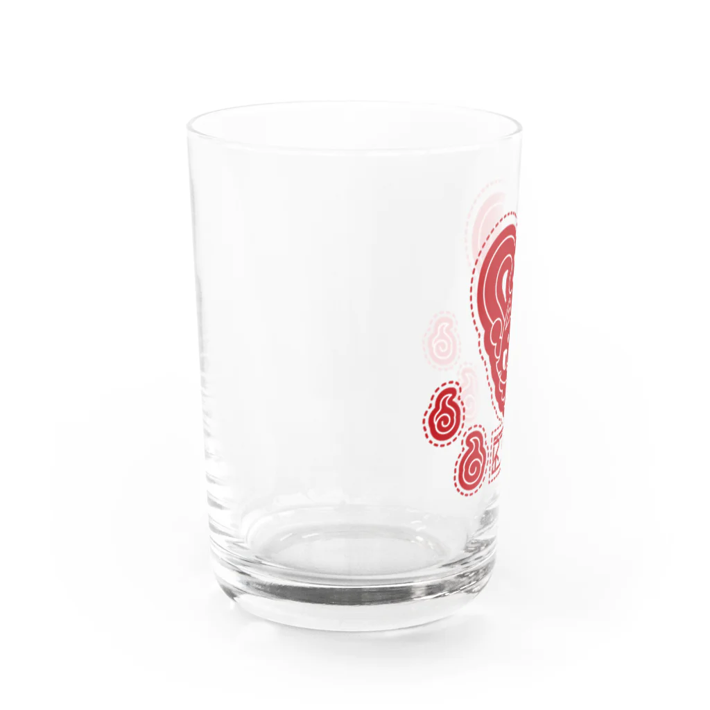 トンガリゴートの猫又ロゴ Water Glass :left