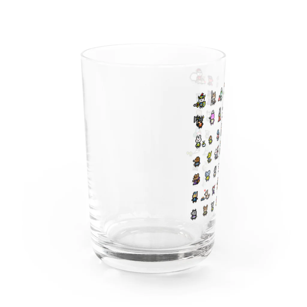 【ドット絵】ネコブレ商店のネコブレイバー＆フレンズ Water Glass :left