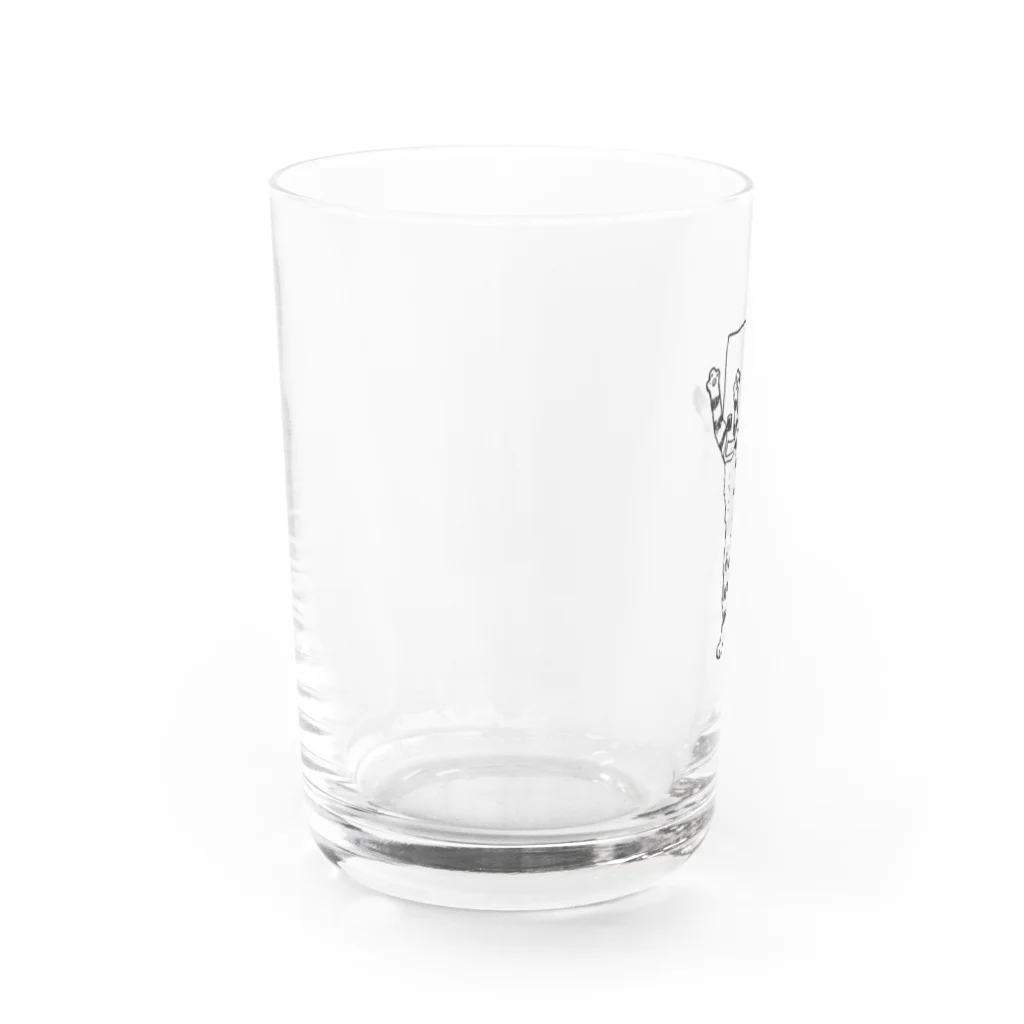 neconos Goodsのふくろねこ（ねこかもいぬかも） Water Glass :left