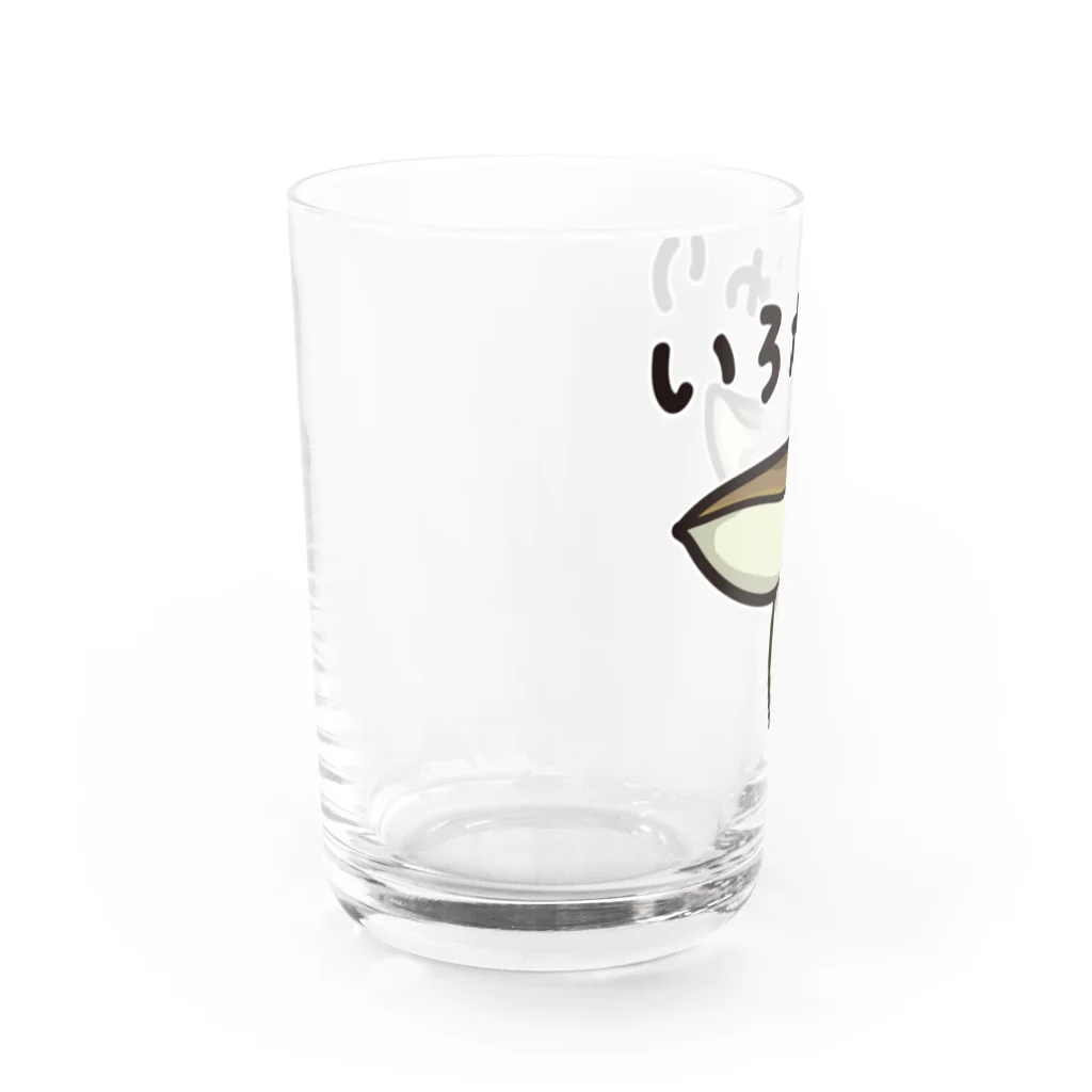 きくのらくがきのいろがわりときく Water Glass :left