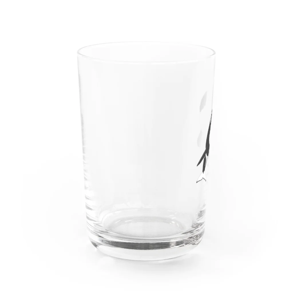 orca_miのひょっこりシャチ Water Glass :left