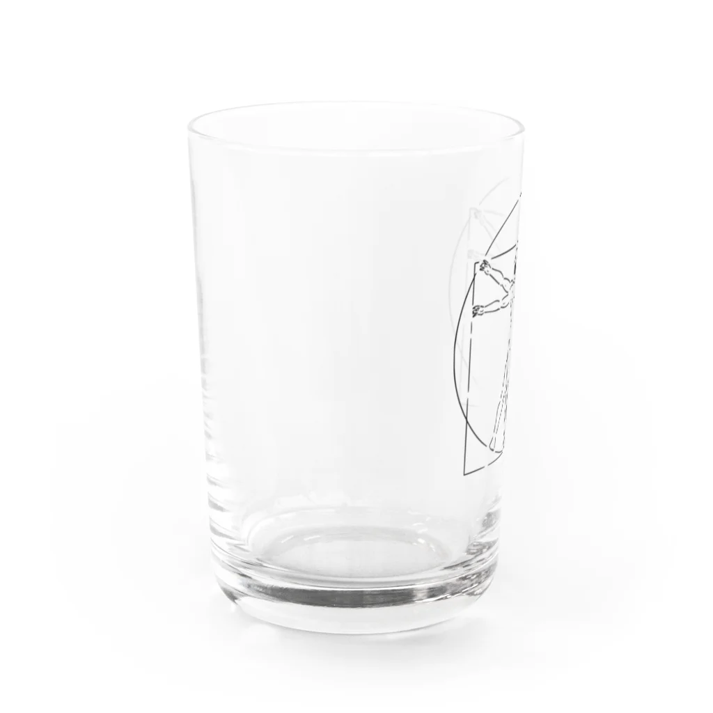 山形屋米店の『ウィトルウィウス的人体図』（ウィトルウィウスてきじんたいず) Water Glass :left