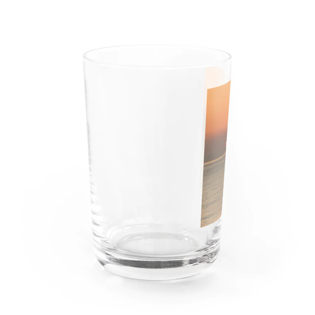 TATE3ショップの夕陽01 Water Glass :left