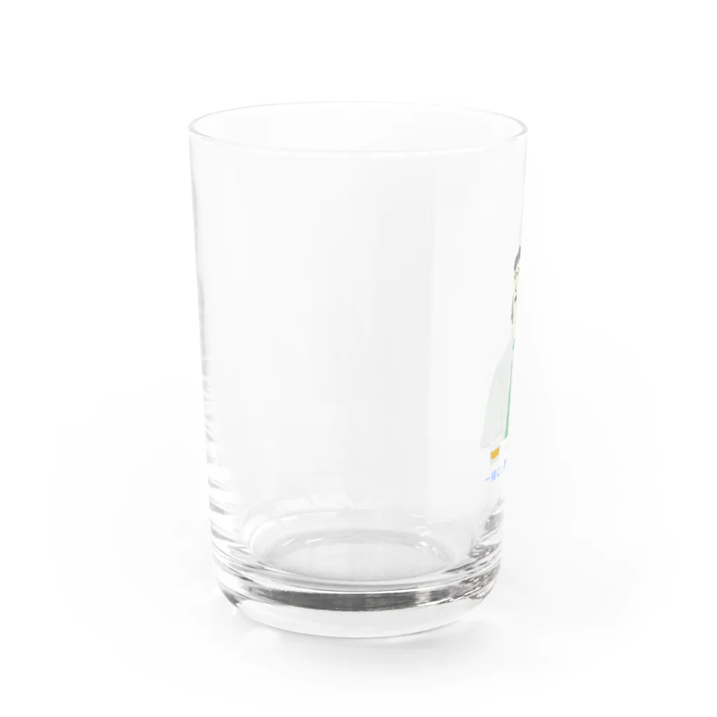 ひえぴったんのぱぱーーー！ Water Glass :left