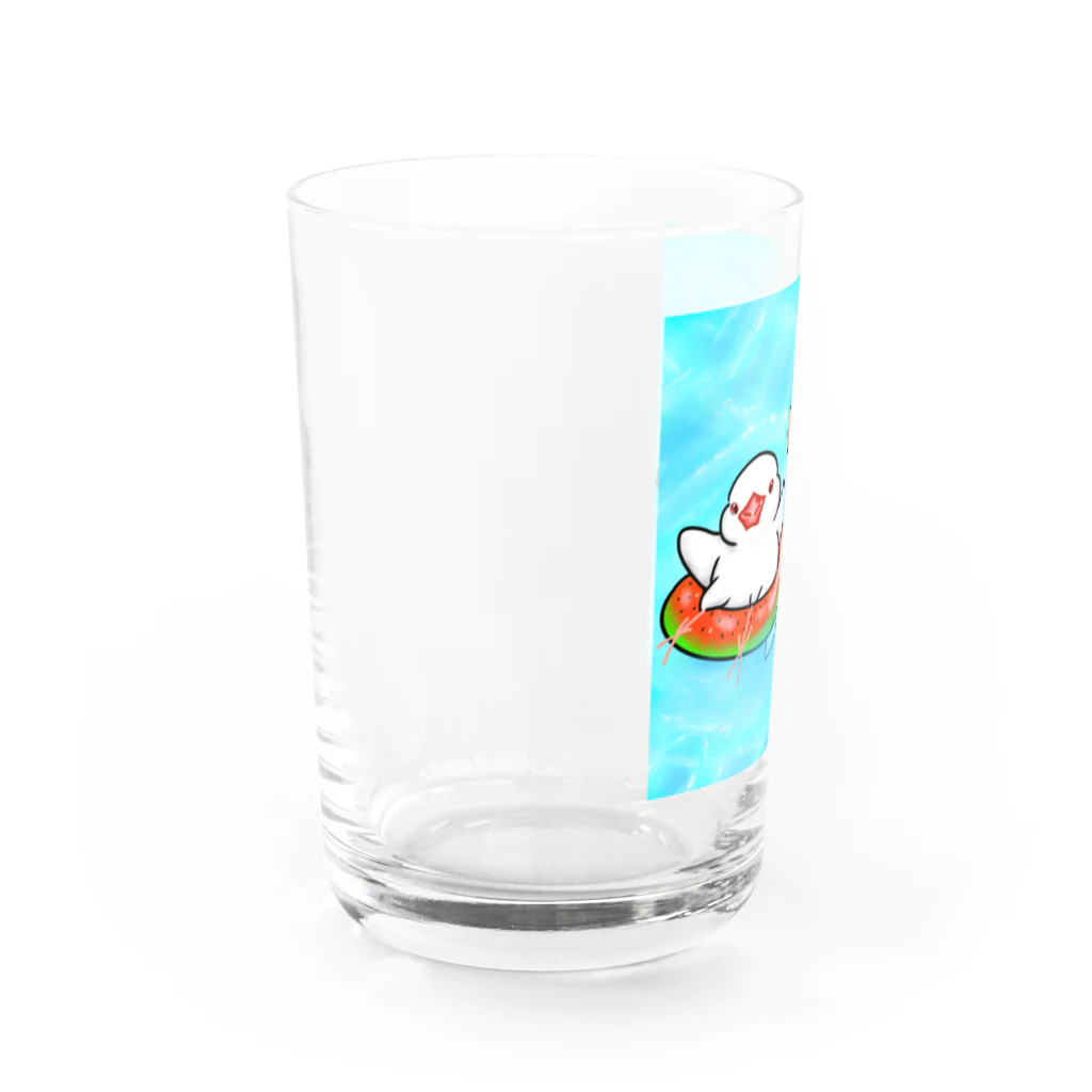 Lily bird（リリーバード）のぷかぷか水遊び文鳥ず Water Glass :left