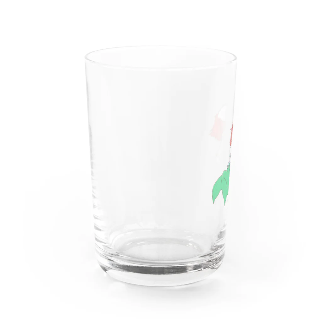 しらすみかんの人魚シーズー Water Glass :left