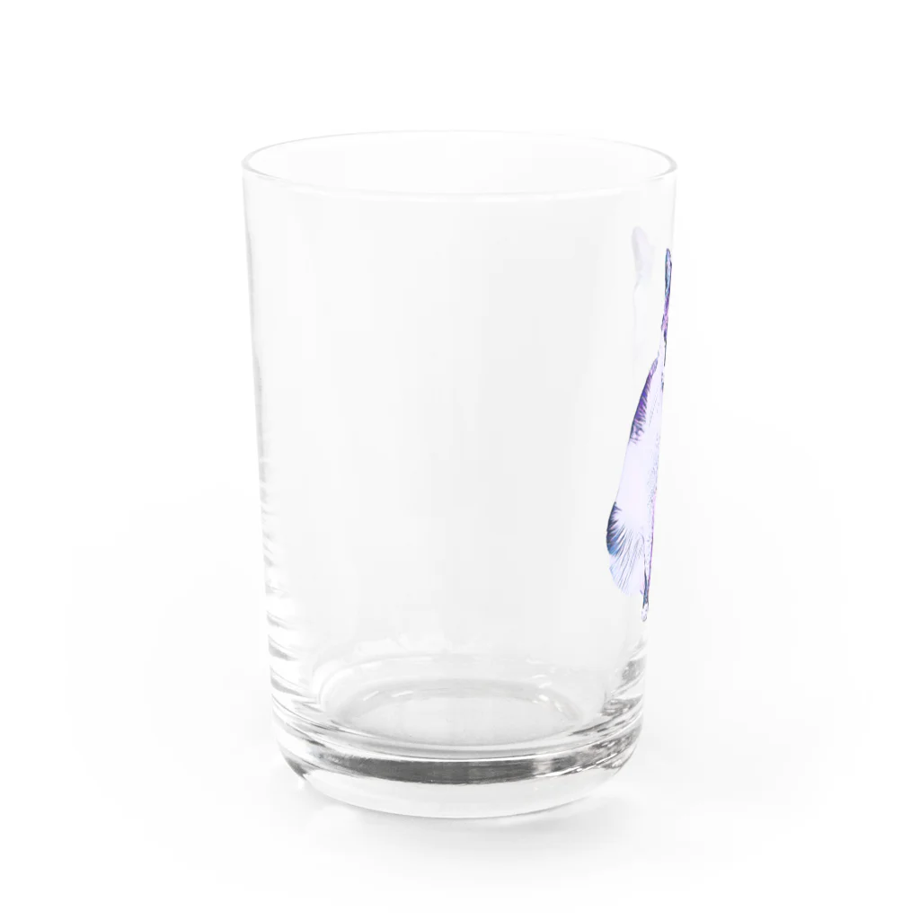 ねこまみれのアンニュイなネコ Water Glass :left