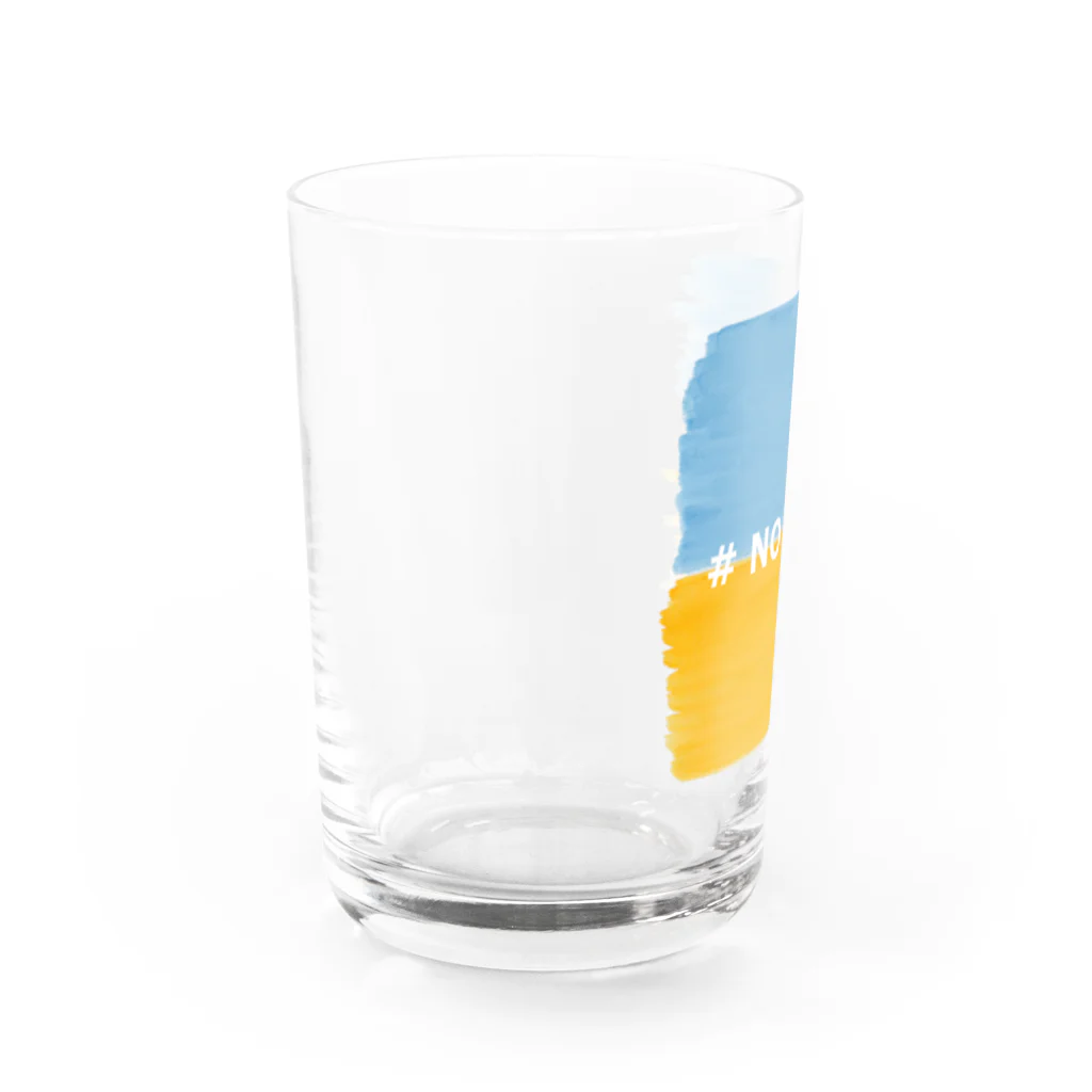 orange|Hの#NOWAR ウクライナ 水彩 SUISAI グラス左面