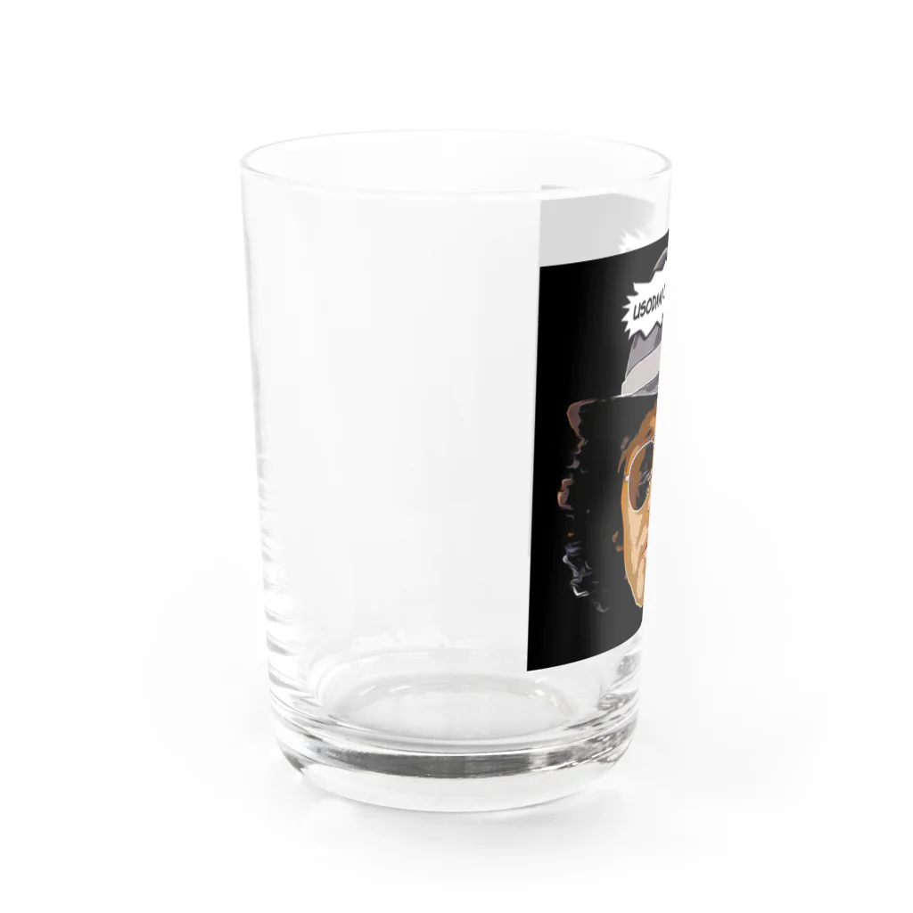 マスクマンのUSODAマン Water Glass :left