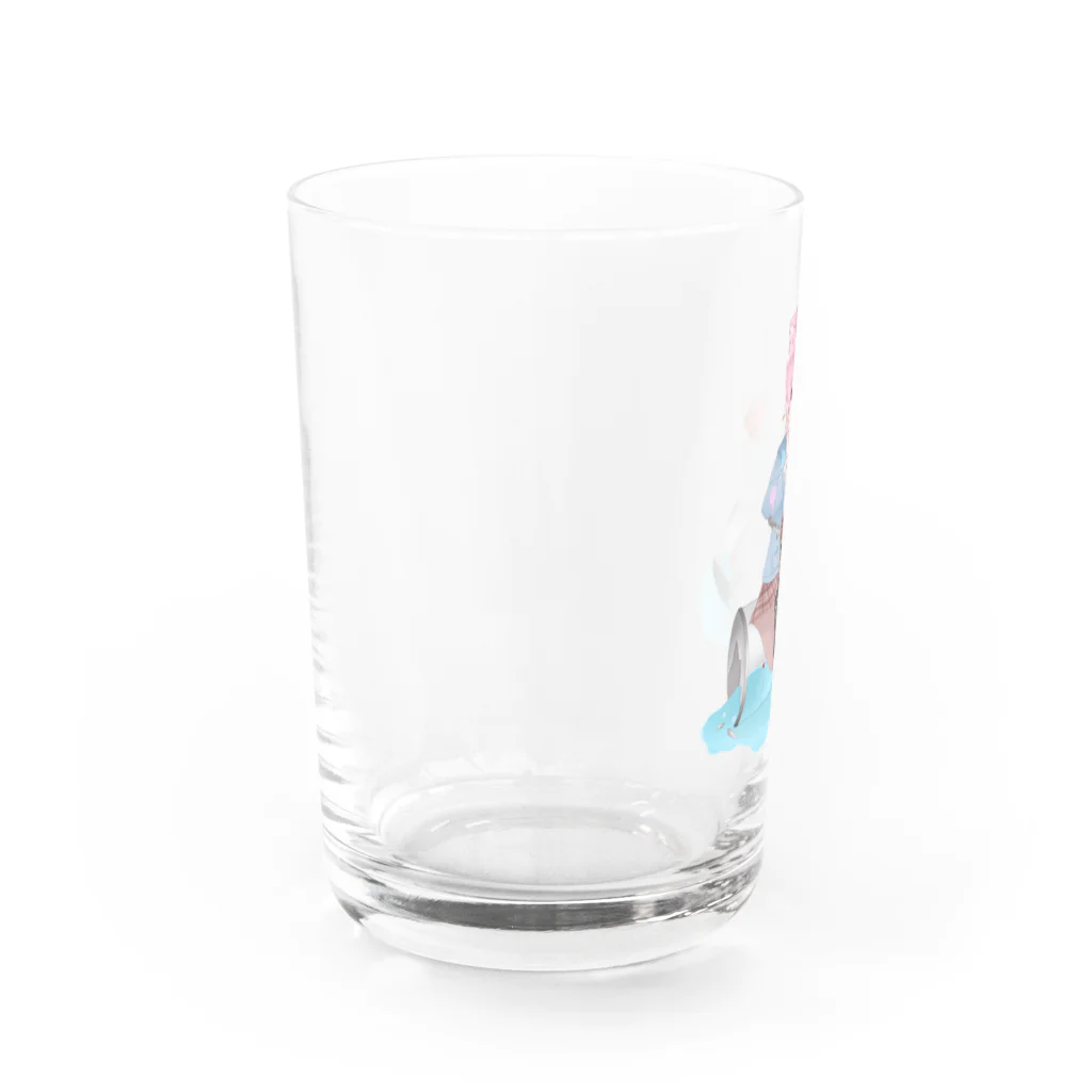 おふくん / offkun 新人VTuberの1周年おふくんグッズ Water Glass :left