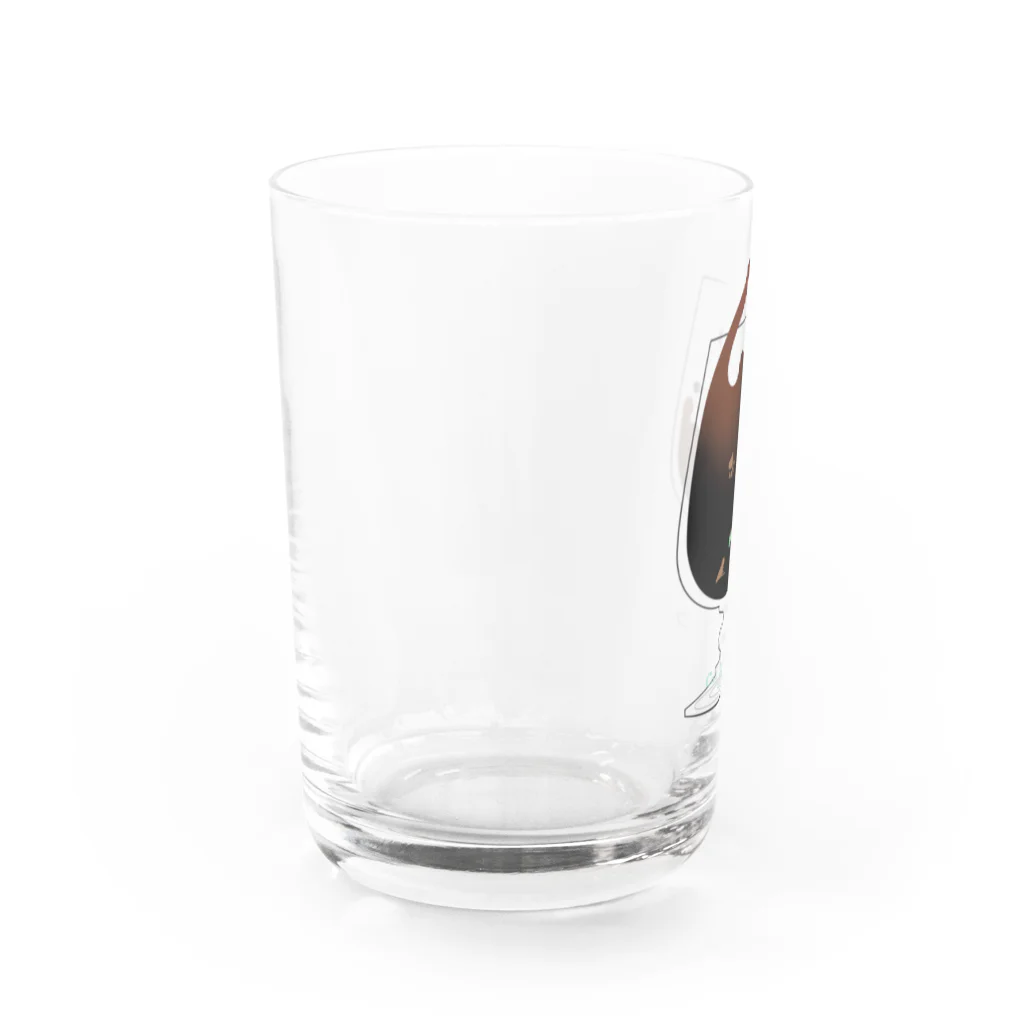 青猫堂の猫は液体・グラス Water Glass :left